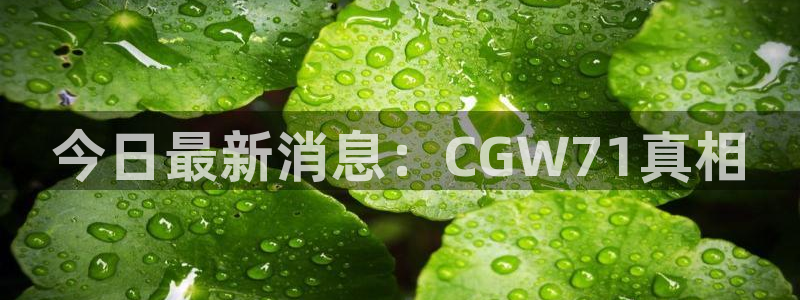 吃瓜舌头发麻什么原因：今日最新消息：CGW71真相